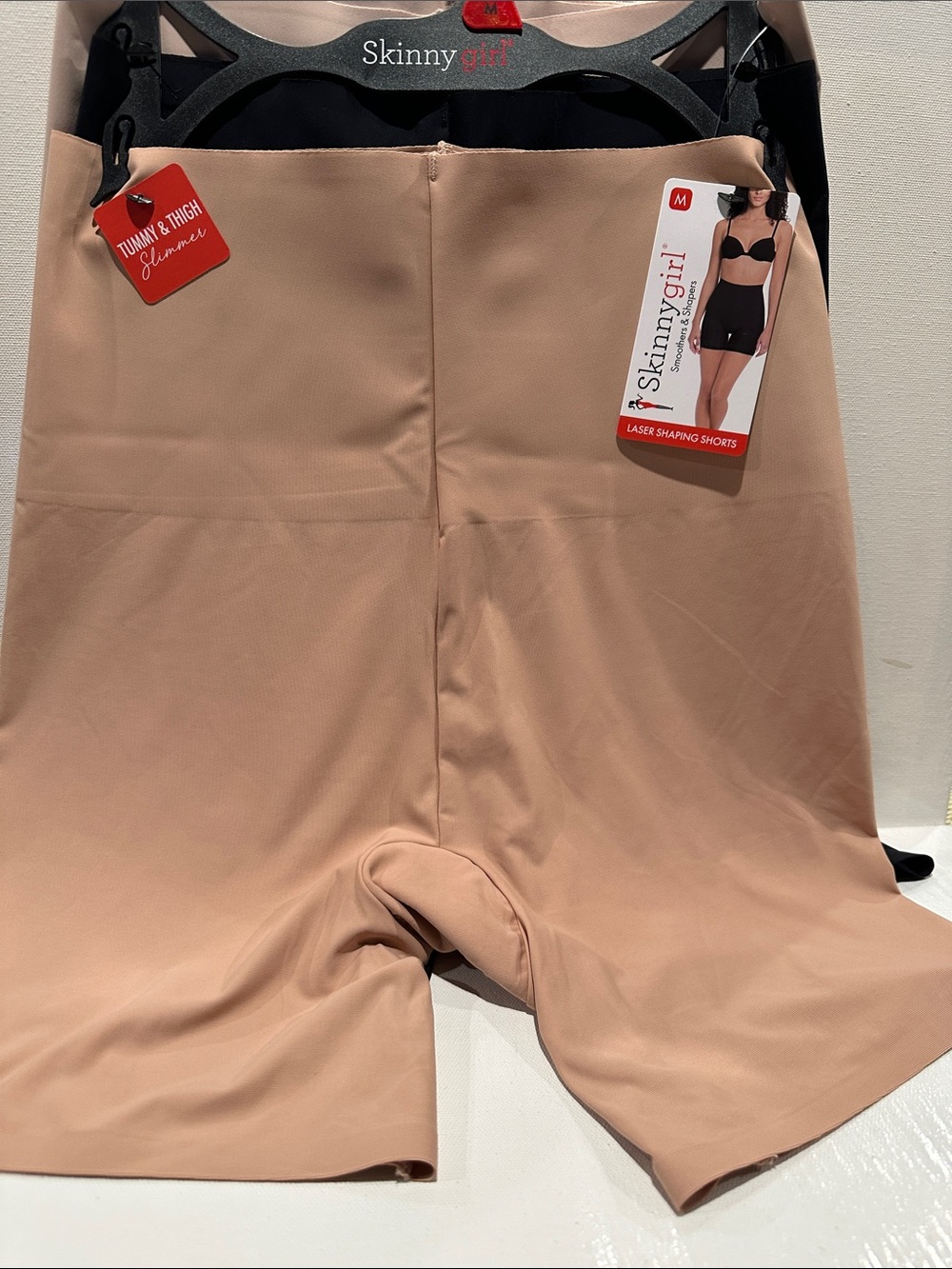 NWT Skinny Girl Smoothers & Shapers Laser Shaping Shorts w/Tummy & Thigh Slimmer